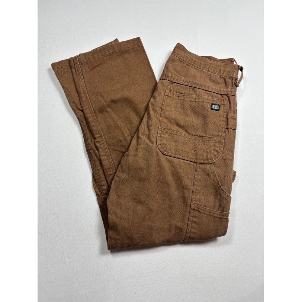 Dickies Mens Brown Cargo Work Pants 32x32 Cotton Utility 458.28 Straight Leg